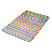 Tapis De Bain Bright Vertical Summer Stripes (Angle)
