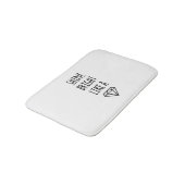 Tapis De Bain Brillant comme un bain de diamant (Angle)