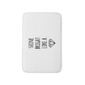 Tapis De Bain Brillant comme un bain de diamant (Devant (Vertical))