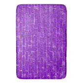 Tapis De Bain Briques violettes photo (devant Vertical)