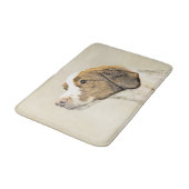 Tapis De Bain Brittany Peinture - Cute Original Chien Art (Angle)