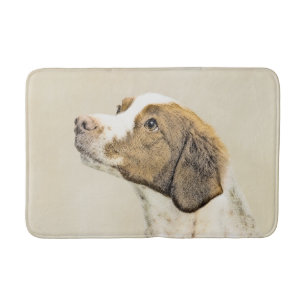 Tapis De Bain Brittany Peinture - Cute Original Chien Art