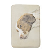 Tapis De Bain Brittany Peinture - Cute Original Chien Art (Devant (Vertical))