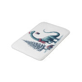 Tapis De Bain Brontosaurus dinosaure de Noël (Angle)