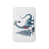 Tapis De Bain Brontosaurus dinosaure de Noël (Devant (Vertical))