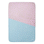 Tapis De Bain Bronze blanc et or Motif point de bain Mat (devant Vertical)