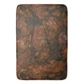 Tapis De Bain Bronze et Pierre rose Abstrait (devant Vertical)