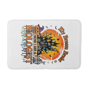 Tapis De Bain Broom Broke Biologiste Halloween Château Hanté Cit