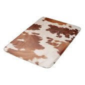 Tapis De Bain Brown Cream Cowhide Western (Angle)