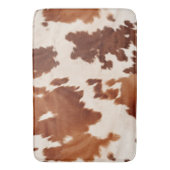 Tapis De Bain Brown Cream Cowhide Western (devant Vertical)
