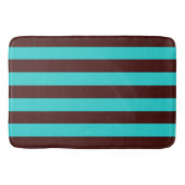 Tapis De Bain Brown et Aqua (Devant)