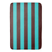 Tapis De Bain Brown et Aqua (devant Vertical)