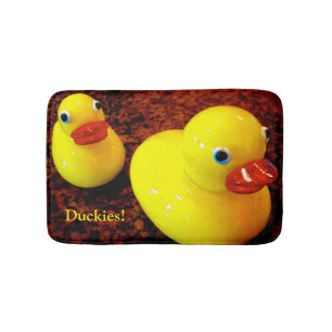Tapis de bain Brown et jaunes de canards - 16" x