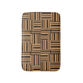 Tapis De Bain Brown et noire Faux Bois Bain Mats (Devant (Vertical))