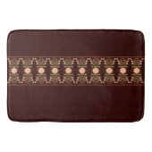 Tapis De Bain Brown Foncé Et Pêche (Devant)