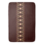 Tapis De Bain Brown Foncé Et Pêche (devant Vertical)