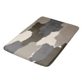 Tapis De Bain Brown, gris, taupe et ivoire (Angle)
