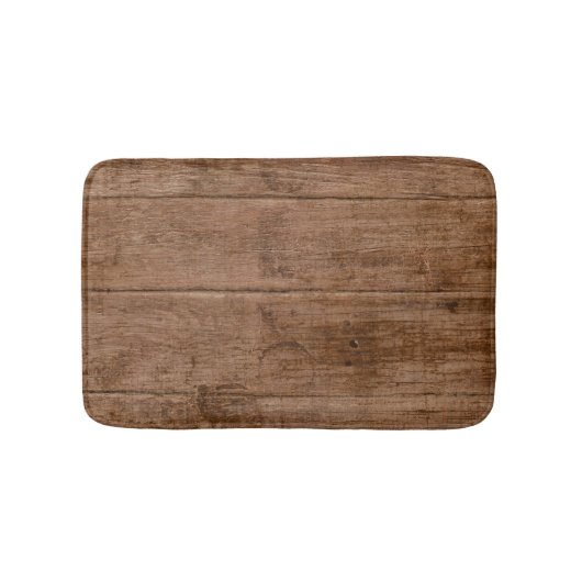 Tapis De Bain Brown Grunge Wood Texture Bain Mats (Devant)