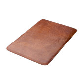 Tapis De Bain Brown leather (Angle)