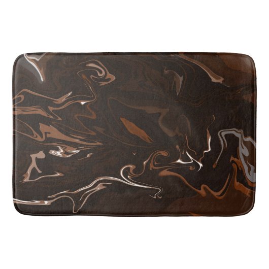 Tapis De Bain Brown, noir et gris (Devant)