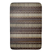 Tapis De Bain Brown, Or, Crème (devant Vertical)