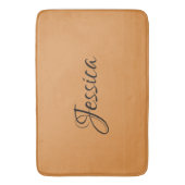 Tapis De Bain Brown simple nom de script simple (devant Vertical)