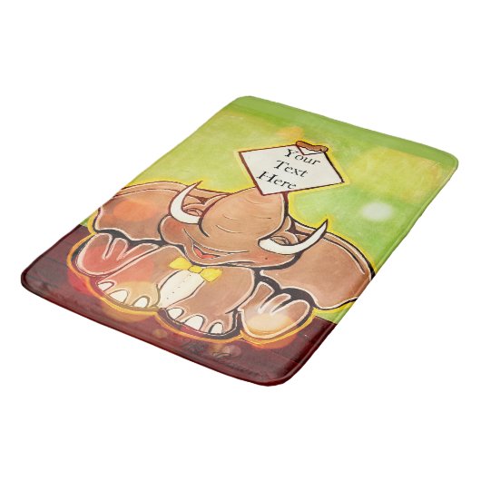 Tapis De Bain Bruce, L'Eléphant Speller Bath Mat (Angle)