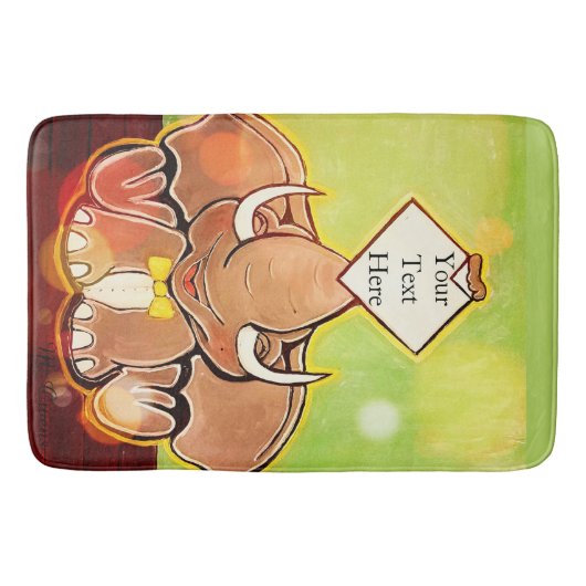 Tapis De Bain Bruce, L'Eléphant Speller Bath Mat (Devant)