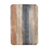 Tapis De Bain Brûlé Orange Navy Dusty Bleu Distressed (Devant (Vertical))