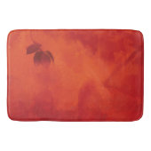 Tapis De Bain Brûlé Orange Persimmon Feuilles Abtract Automne (Devant)