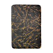 Tapis De Bain Brûler Orange Twigs sur Noir (Devant (Vertical))