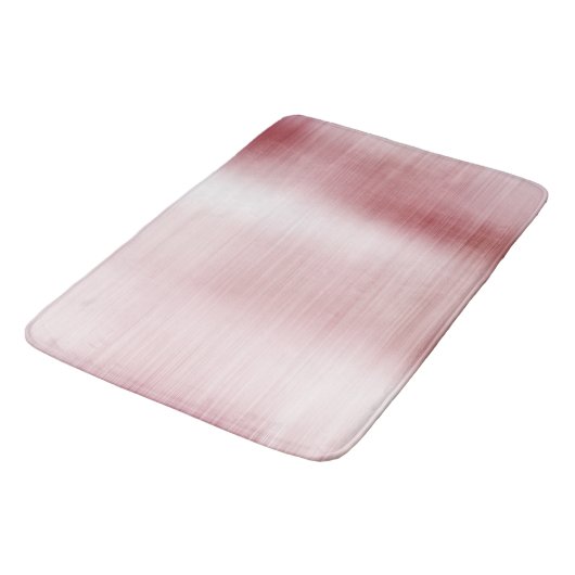 Tapis De Bain Brun rose brillant chic brillant (Angle)