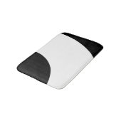 Tapis De Bain Brush noir et blanc (Angle)