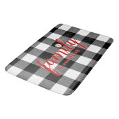 Tapis De Bain Buffalo noir blanc (Angle)
