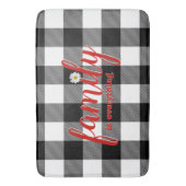 Tapis De Bain Buffalo noir blanc (devant Vertical)