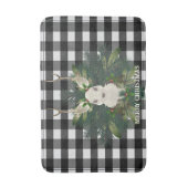 Tapis De Bain Buffalo Plaid Festif Reindeer Noël (Devant (Vertical))