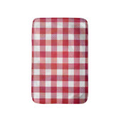 Tapis De Bain Buffalo plaid rouge et blanc (Devant (Vertical))