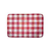 Tapis De Bain Buffalo plaid rouge et blanc (Devant)