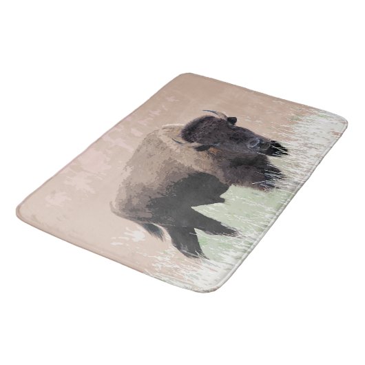 Tapis De Bain Buffle / Bison (Angle)