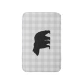 Tapis De Bain Buffle d'ours noir Chèque de bain Mat (Devant (Vertical))
