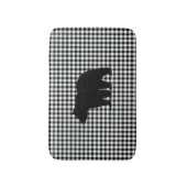 Tapis De Bain Buffle d'ours noir Chèque de bain Mat (Devant (Vertical))