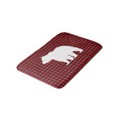 Tapis De Bain Buffle d'ours noir Chèque de bain Mat (Angle)