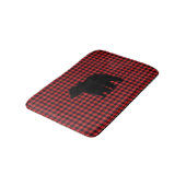 Tapis De Bain Buffle d'ours noir Chèque de bain Mat (Angle)