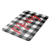 Tapis De Bain Buffle noir et blanc de Noël plaqué (Angle)