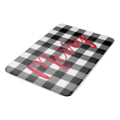 Tapis De Bain Buffle noir et blanc de Noël plaqué (Angle)