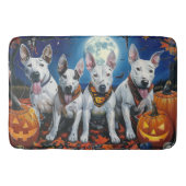 Tapis De Bain Bull Terrier Halloween Éffrayant (Devant)