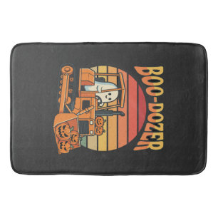 Tapis De Bain Bulldozer fantôme de Halloween Boo-Dozer Citrouill