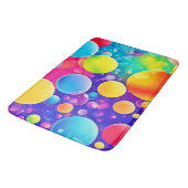 Tapis De Bain Bulle colorée Art Abstrait (Angle)