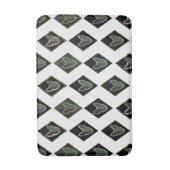 Tapis De Bain Bulle de diamant noir Terrier (Devant (Vertical))