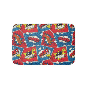 Tapis de bain Bulles de bande dessinée